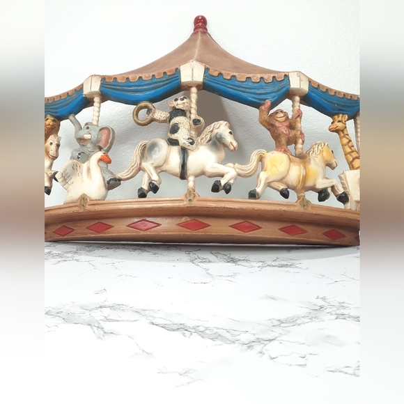 Vintage Merry Go Round Carousel Wall Decor - Picture 2 of 11